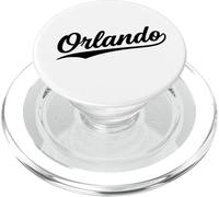 Orlando Florida Cool Retro Script Années 70 Texte Blanc Vintage PopSockets PopGrip pour MagSafe