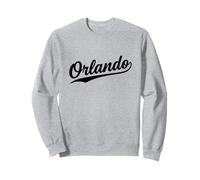 Orlando Florida Cool Retro Script Années 70 Texte Blanc Vintage Sweatshirt