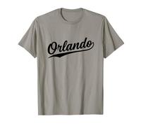 Orlando Florida Cool Retro Script Années 70 Texte Blanc Vintage T-Shirt