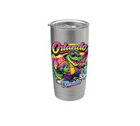 Orlando Florida Lunettes de soleil rétro années 80/90 Motif alligator Gobelet isotherme en acier inoxydable double paroi