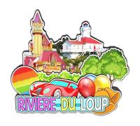 Orlaybar Rivière-du-Loup Québec Canada Aimant décoratif 3D Réfrigérateur Ville Voyage Souvenir Cadeaux Touristiques Fait à la main Artisanat Aimant de réfrigérateur Décoration de la maison -2400