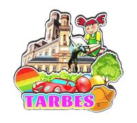 Orlaybar Tarbes Occitanie France Aimant décoratif 3D Réfrigérateur Ville Voyage Souvenir Touriste Fait à la main Aimant de réfrigérateur Décoration de la maison -3341