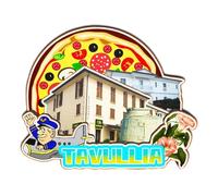 Orlaybar Tavullia Marche Italie Aimant décoratif 3D pour réfrigérateur ville souvenir de voyage cadeaux touristiques fait à la main Aimant de réfrigérateur Décoration de la maison -2682