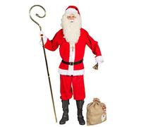 ORLOB Canne Nicholas Deluxe Metal bâton de Marche en 4 Parties pour évêque Père Noël