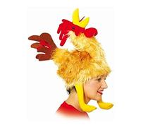 Orlob Karneval GmbH Sombrero Hahn amarilla Diversión Sombrero Del Carnaval de disfraces de animales de granja Gockel