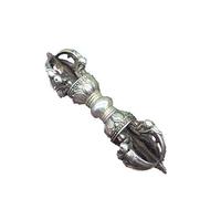 ORLOVA Moulin à prières, Bouddhisme tibétain Dorje Vajra Phurba amulette, Collection de Bronze Antique Archaize népalais Mettre en œuvre Vajra