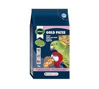 Orlux Gold Patee Grandes Perruches et Perroquets | 1 kg | Humidifié avec du miel naturel | Avec cynorrhodons, baies de sorbier et raisins secs | Gammarus comme source de protéines animales