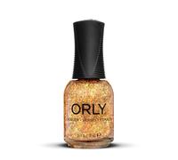 ORLY Golden Hour Vernis à ongles 18 ml - Gold & Copper Flake Topper avec brillance multidimensionnelle, construction transparente, finition luxueuse, portable seul ou sur un vernis de couleur