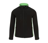 ORN Workwear 4280 Silverswift Veste softshell bicolore Noir/vert citron Taille M