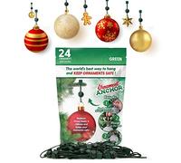ORNAMENT ANCHOR Lot de 24 crochets décoratifs pour suspendre les décorations de Noël - Crochets de suspension antidérapants pour sapin de Noël - Crochets de suspension robustes pour petits et grands
