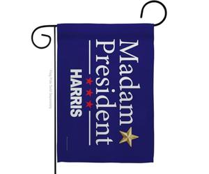 Ornament Collection Drapeau bleu Madame la Présidente Kamala Harris - Décoration patriotique - Cadeau démocrate - Fabriqué aux États-Unis