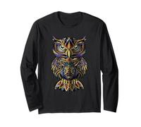 Ornamental Owl Illustration Graphic Design Outfit Fashion Manche Longue