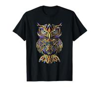 Ornamental Owl Illustration Graphic Design Outfit Fashion T-Shirt