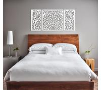 OrnamentiPL Hommage oriental marocain - Décoration murale 3D - 70 x 140 cm - Blanc
