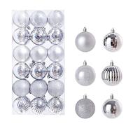 Ornaments de Noël 1.2" pour Arbre de Noël 36 pièces Mini Boules à l'épreuve | Décorations d'arbre de Noël Ornaments Balle avec boucle suspendue pour mariage couronne de fête