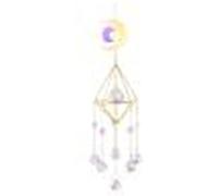 Ornaments Sun Ball Crystal Hanging Metal Ornament Catching Light Wind Chime Moon Prism Ball Jewelry Outdoor Garden Decor Home Decoration