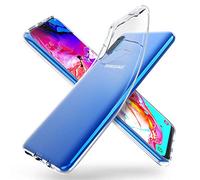 ORNARTO Coque pour Galaxy A70, Coque A70 Ultra Mince Premium TPU Silicone Transparent Flexible Anti-Trace Souple Coque Housse Compatible avec Samsung Galaxy A70(2019) 6,7”- [Crystal Clear]