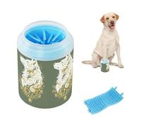 Ornate Wolf Illustration Portable Dog Foot Washer Brosse Souple en Silicone Indispensable pour tous les propriétaires d'animaux de compagnie pour chiens et chats de petite et moyenne taille