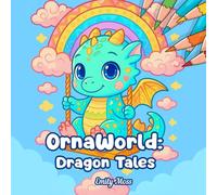OrnaWorld: Dragon Tales: Thick Line Dragon Coloring Book for Kids, Teens and Adults - Stress Relief, Art Therapy and Relaxation