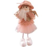 Ornement 4 grammes, il mesure 16 cm en tissu festif idéal pour la décoration du sapin de Noël une texture confortable. Design d'ornement d'ange charmant parfait pour