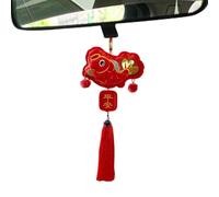 Ornement à suspendre pour le Nouvel An chinois 2025, décorations de voiture, décoration de festival du printemps pour la maison, le lieu de travail et les arbres, pendentif festif pour célébrations du