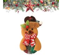 Ornement À Suspendre Pour Sapin De Noël,Avec Cordon Inclus en Fibre de Polyester | Ornement De Renne Et Du Père Noël Pour Sapin - Pour Jardin Café Manteau De Cheminée Rebord De Fenêtre Mur Salon Chamb