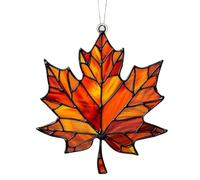 Ornement acrylique de feuilles d'érable, ornement de feuilles d'érable | Pendentif pour les décorations d'automne Halloween Thanksgiving