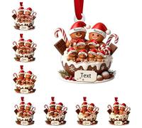 Ornement Acrylique Personnalisé, Boules de Noël en Acrylique, Boules de Noël pour Toute la Famille avec Texte personnalisé Disponible, Cadeaux Uniques pour Noël, Les familles et Les Couples