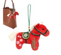 Ornement Année du Cheval | Pendentif Sac en Peluche - Peluche De La Fête du Printemps - pour Ados Adultes Étudiants Collectionneurs Amis des Animaux Fête Anniversaire