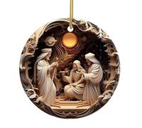 Ornement Artistique De La Nativité Ornement Complexe À Suspendre sur Le Thème De La Nativité pour Les Fêtes De L'église Et De La Maison Décorations De Noël De L'église