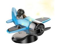 Ornement Avion Solaire pour Voiture - Décoration Rotative Tableau de Bord | Accessoire Intérieur Thème Voyage - Avion Solaire Créatif pour Console Centrale | Décor ABS pour Adultes Femmes Hommes