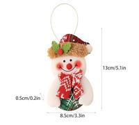 Ornement Bonhomme De Neige Pour Arbre De Noël, Décoration Saisonnière Mignonne, Ornement De Renne Et Du Père Noël Pour Sapin, Pour Jardin Café Manteau De Cheminée Rebord De Fenêtre Mur Salon Chambre B