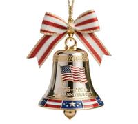 Ornement Campana Du 250e Anniversaire Des États-Unis. Commémoratif De La Mémoire De La Fondation Des États-Unis (1776-2026) | Décoration De Noël Patriotique Pour L'arbre De Noël, Étagère, Porte, Fenêt