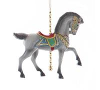 Ornement carrousel de Cheval cabré Gris tacheté
