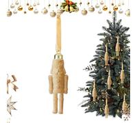 Ornement Casse-Noisette | Pendants Flockés du Festival d'Hiver,Décorations de Noël Casse-Noisette | Pour La Maison La Chambre La Cheminée La Bibliothèque Accessoires Pour Photos De Vacances