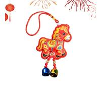 Ornement cheval pour Nouvel An chinois, décoration saisonnière avec | Breloque pour sac, Nouvel An, lune, pour bureau, mur, jardin, cour, salon, studio, restaurant, sac à dos