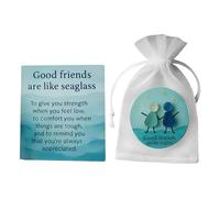 Ornement Commémoratif 'amitié,Bons Amis Sont Comme Des Souvenirs En Marine Avec Carte - Décoration Souvenir Art Maison Pour Filles Garçons Jeunes Couples Famille | Souvenirs Pour Couples Femmes Hommes