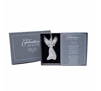 Ornement commémoratif Ange avec poème de célébration de la Vie - Cadeau de condoléances pour la Perte d'un être Cher/Ornement commémoratif en mémoire des êtres Chers perdus/Cadeau de deuil pour la