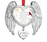 Ornement commémoratif en Forme d'ange Rouge Cardinal - Cadeaux de condoléances attentionnés pour la Perte de Maman, Cadeaux de deuil, Cadeaux de Souvenir pour la Perte d'une mère en mémoire d'un être