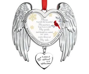 Ornement commémoratif en Forme d'ange Rouge Cardinal - Cadeaux de condoléances attentionnés pour la Perte de Maman, Cadeaux de deuil, Cadeaux de Souvenir pour la Perte d'une mère en mémoire d'un être