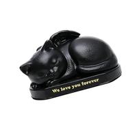 Ornement commémoratif pour animaux de compagnie en résine, urne de sommeil pour chats, conteneur de cendres, organisateurs pour souvenirs et souvenirs funéraires d ' animaux, Sculpture d ' animaux