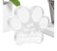 Ornement Commémoratif pour Chien Souvenir en Forme d'Empreinte de Patte