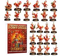 Ornement Coq | Porte-clés Pendentif Coq en Acrylique 2D,Calendrier Pour Noël | Pour les Fêtes Saisonnières pour, Adolescents et Adultes pour Thanksgiving, Halloween et Pâques