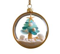 Ornement côtier en verre de mer assorti pour festival et parents (taille A, taille unique)