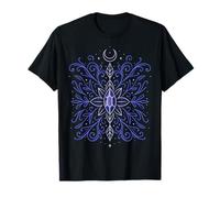 Ornement Cristal Mystique avec Lune Art Hivernal Spirituel T-Shirt