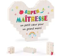 Ornement Cœur Décoratif - Cadeau pour Enseignants, Maîtres et ATSEM