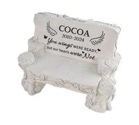 Ornement d ' affichage du souvenir, sculpture commémorative pour animaux de compagnie en résine avec de souche naturelle, accent compact pour le placement sur une étagère, décoration d ' angle de de
