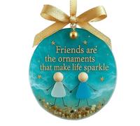 Ornement d’amitié - Cadeau Symbolique, Décoration Élégante, Création Artistique avec Motif Significatif et Design Raffiné | Objet Souvenir pour Meilleure Amie Maison Bureau Anniversaire Fête