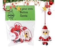 Ornement D Arbre De Noël En Boutons,Éducatif pour les Vacances d'Hiver | Kit De Loisir Créatif Ornements Boutons Sapin De Noël | Pour Adolescents Adultes Étudiants Cheminée Rebord De Fenêtre Porte Cha