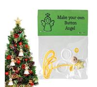 Ornement D Arbre De Noël en Boutons | Interactif Accrochable,Kit De Loisir Créatif Ornements Boutons Sapin De Noël | pour Mur Salon Cheminée